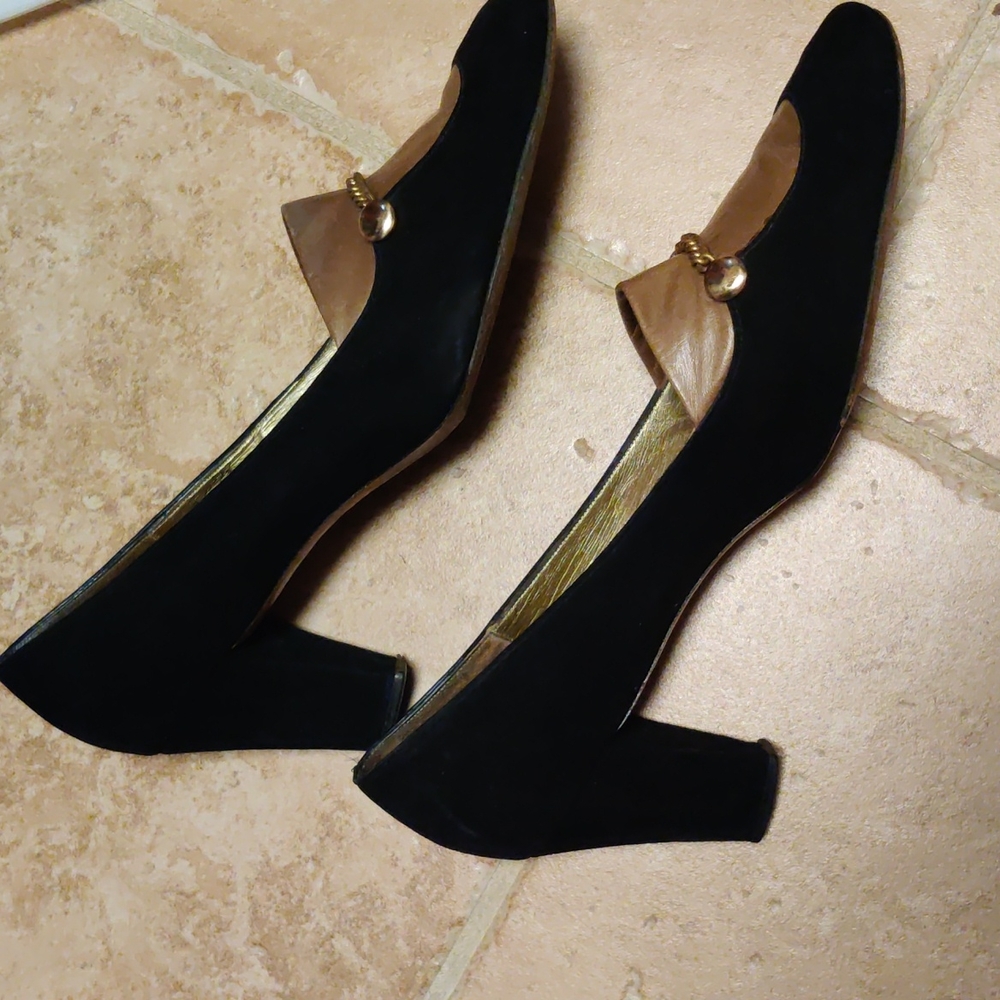 Retro classic pumps, Leather Sole - Picture 4 of 11